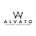 logo minimalista alvato para detailing de lujo