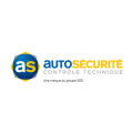 logo autosécurité contrôle technique bleu et jaune