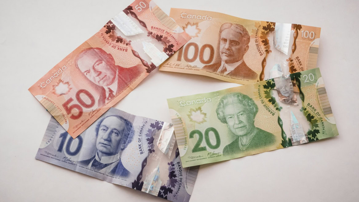 billets canadiens 10, 20, 50 et 100 $