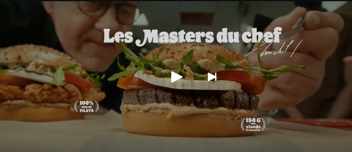 burger gourmet du chef, ingrédients frais et français