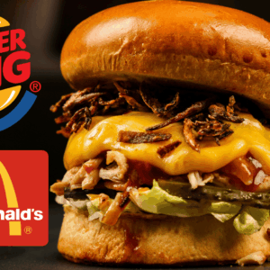 burger king y mcdonalds: burger gourmet Épico