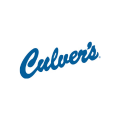 logo culver’s bleu cursive sur fond blanc