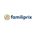 logo familiprix vert, rouge et bleu