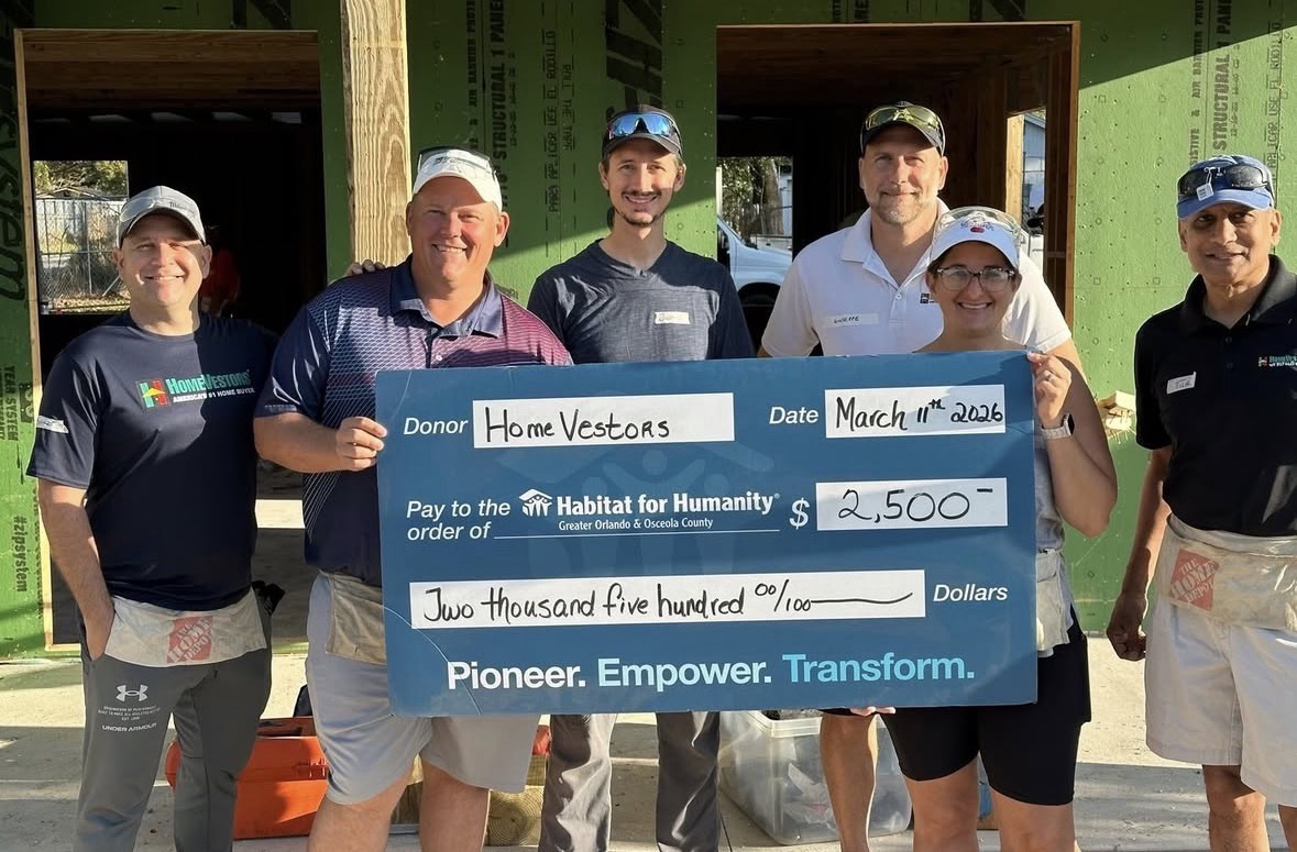 habitat for humanity $2,500 donation presentation