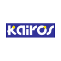 logo kairos minimalista en azul y blanco