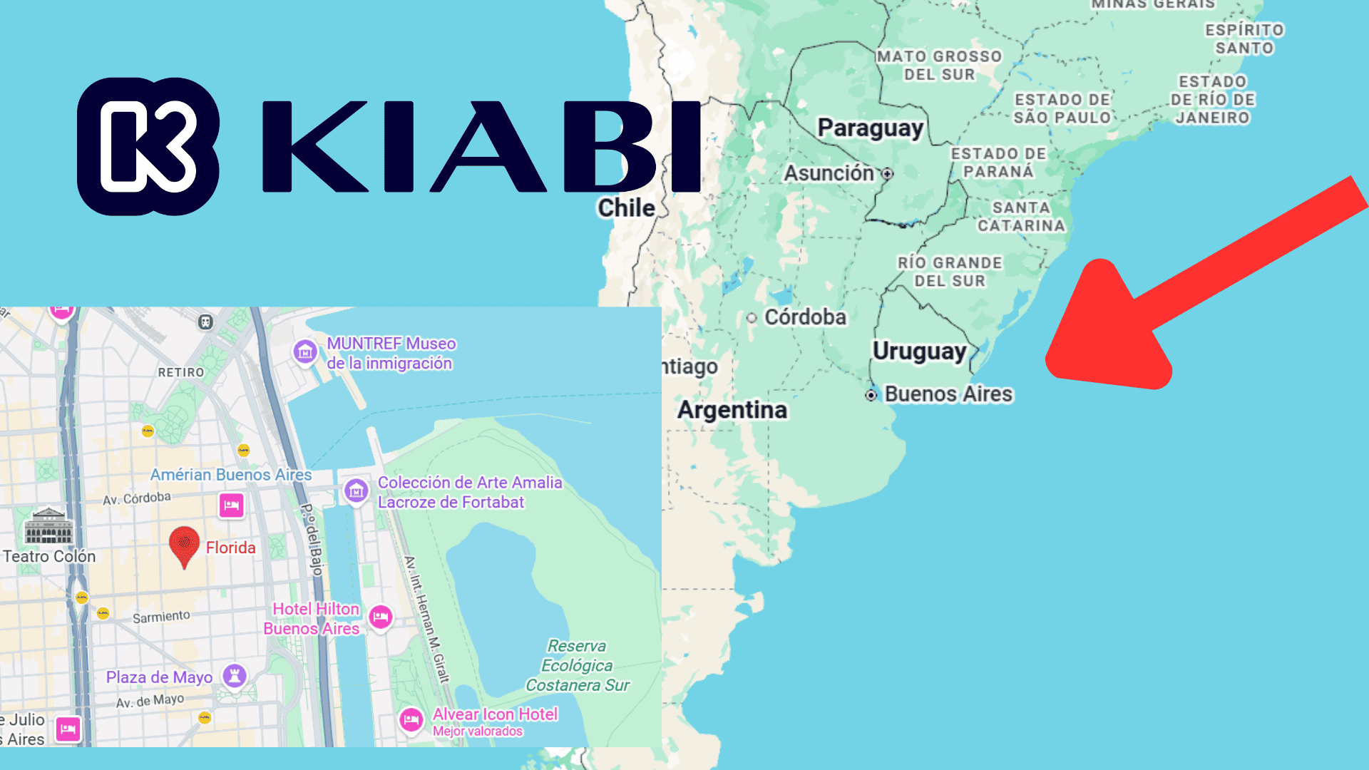 mapa de buenos aires y argentina con kiabi