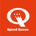 logo speed queen orange et blanc