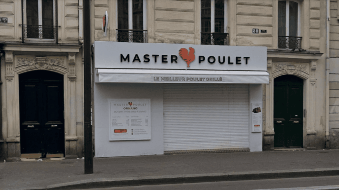 façade fermée de master poulet à paris
