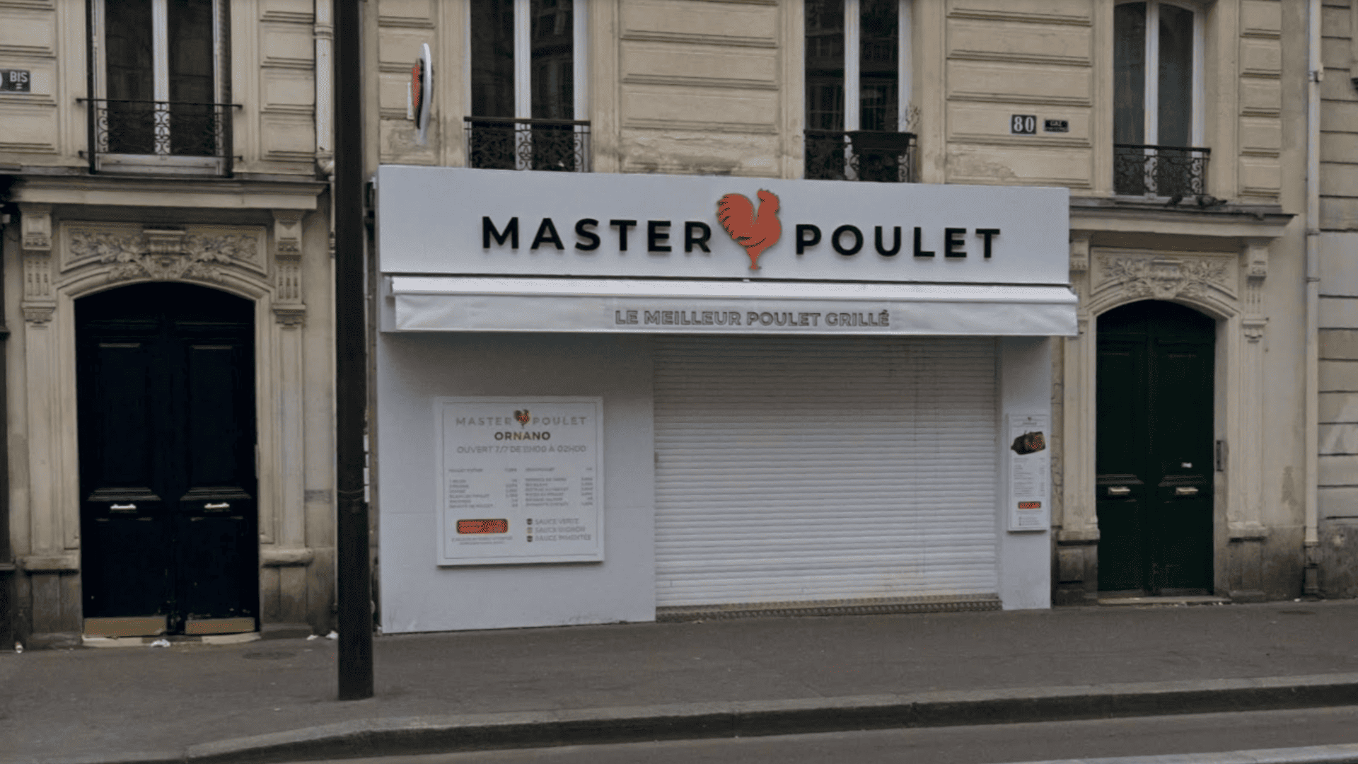 façade fermée de master poulet à paris
