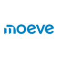 logo moeve azul sobre fondo blanco