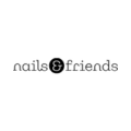 logo minimalista nails & friends para uñas