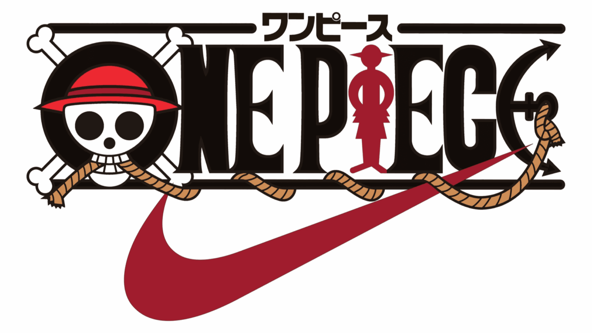 logo one piece nike con swoosh rojo