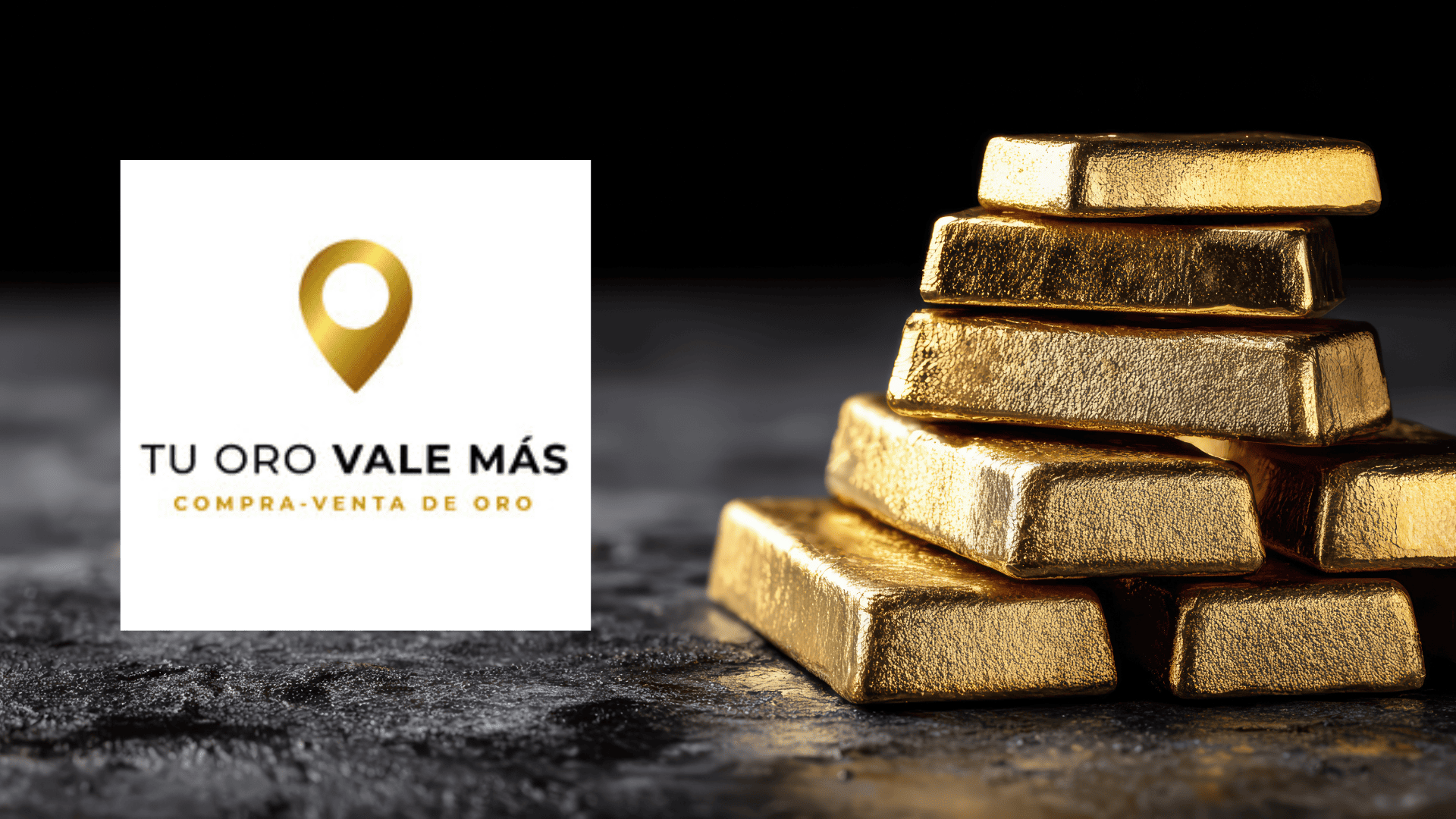 compra y venta de oro: barras y logo