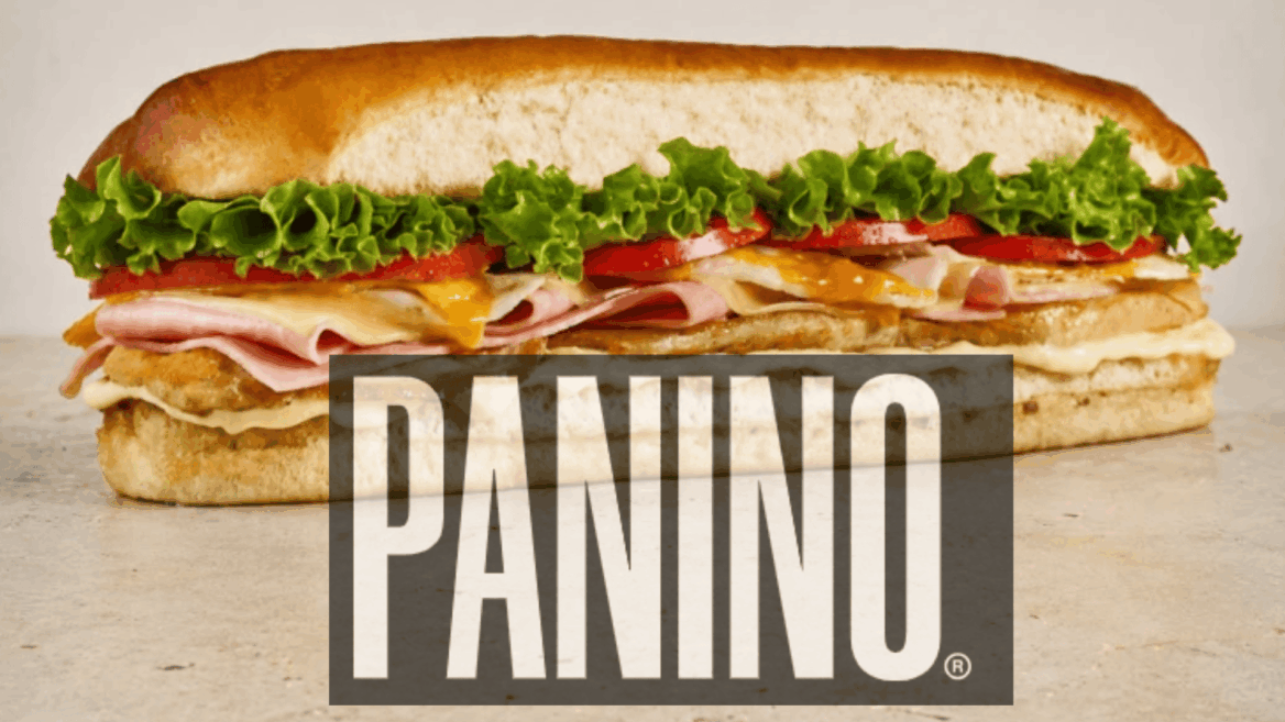 panino gourmet con jamón, queso y tomate