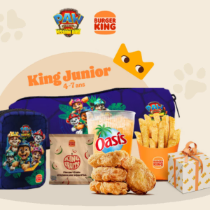 menu king junior paw patrol chez burger king
