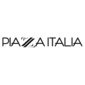 logo minimalista piazza italia su sfondo bianco