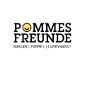 logo pommes freunde : burger, pommes, currywurst