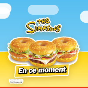 promo quick simpsons : burgers aux donuts