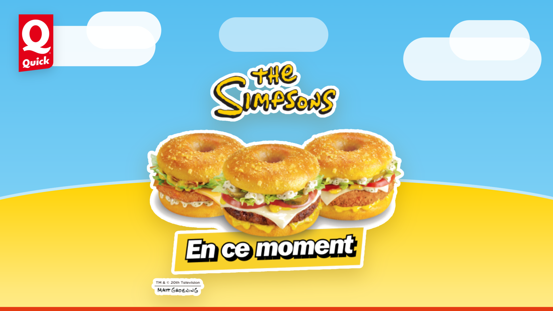 promo quick simpsons : burgers aux donuts