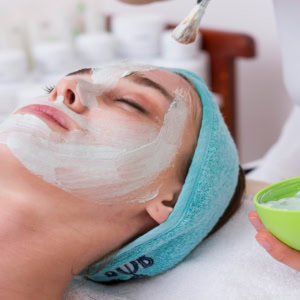 soin visage spa : masque crème relaxant