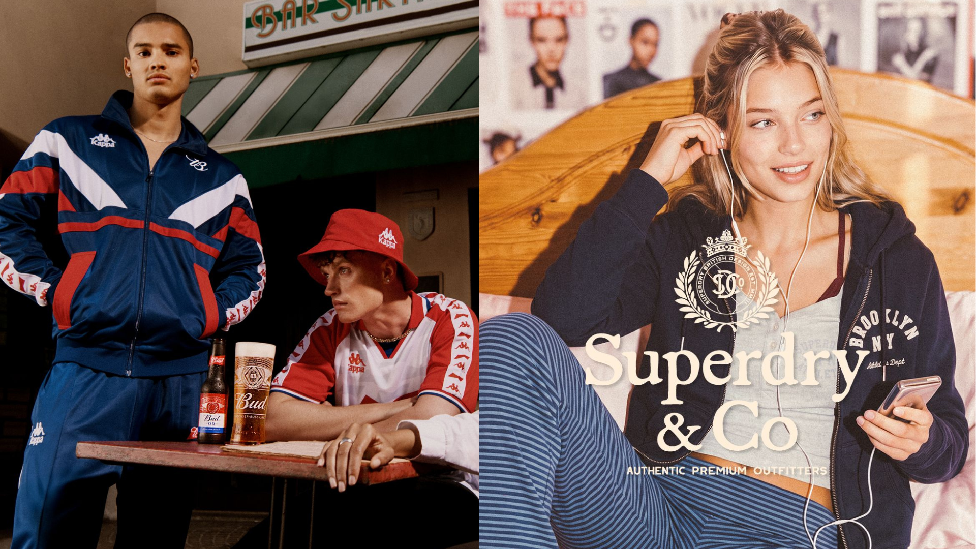 pubblicità superdry & co: streetwear retro lifestyle