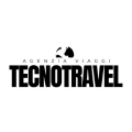 logo tecnotravel agenzia viaggi bianco e nero
