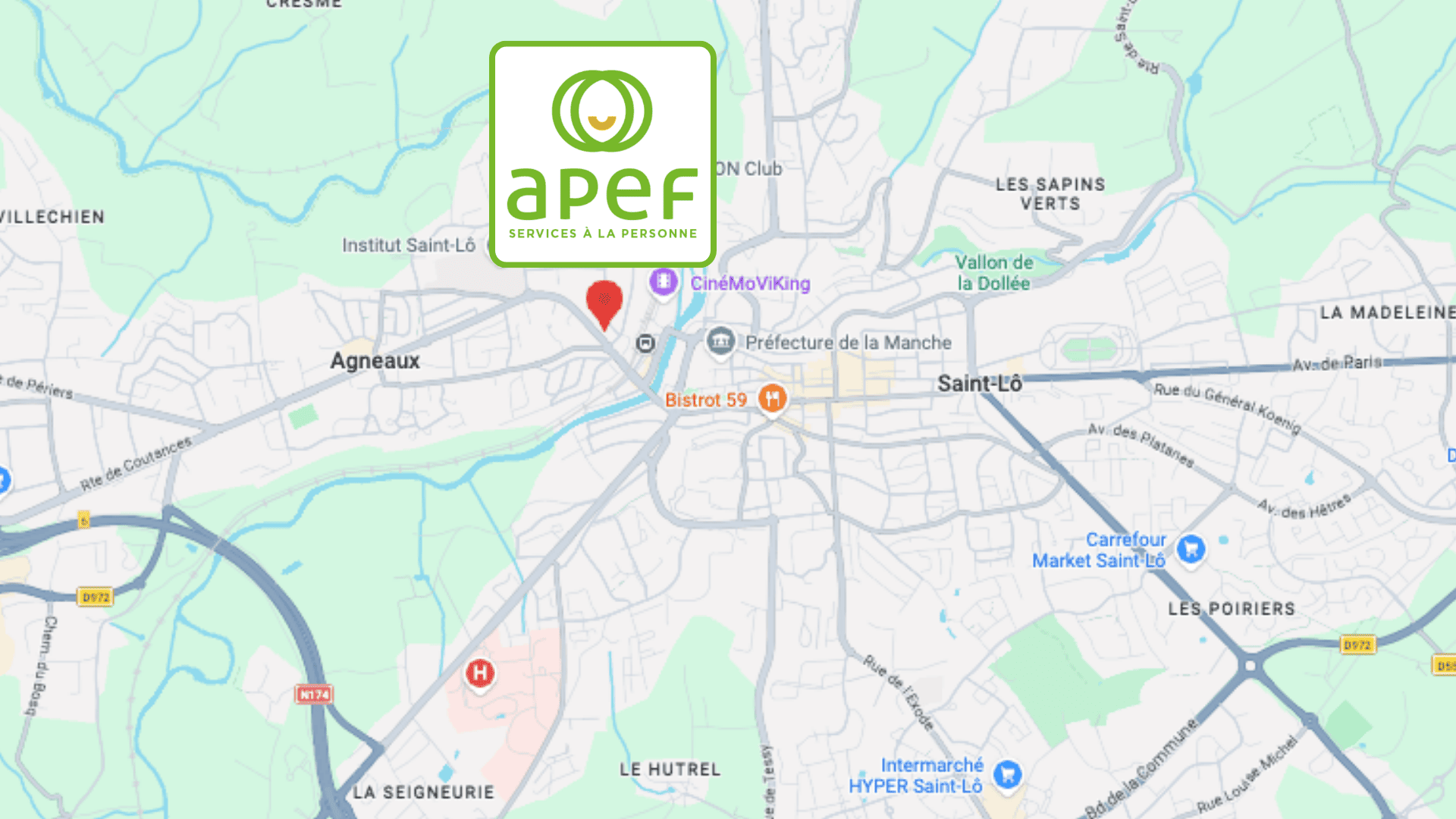apef à saint lô : carte et agence