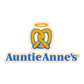 auntie anne’s pretzel logo on black background