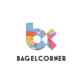 logo bagelcorner coloré au style moderne