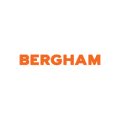 wordmark bergham orange minimaliste sur fond blanc