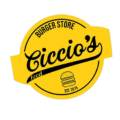 logo vintage ciccio’s burger store giallo
