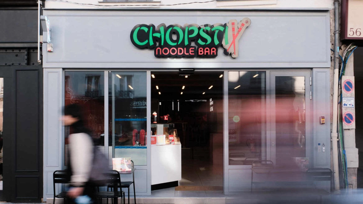 façade du chopstix noodle bar à londres