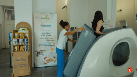 centro benessere con macchina dimagrimento body diet