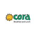 logo cora : soleil souriant et déjeuner lunch