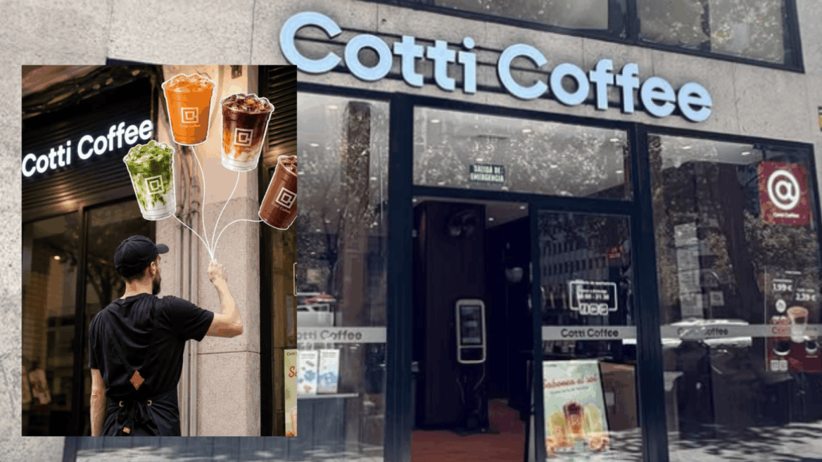 façade de cotti coffee et boissons glacées