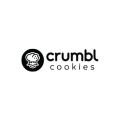 crumbl cookies minimalist logo on white background