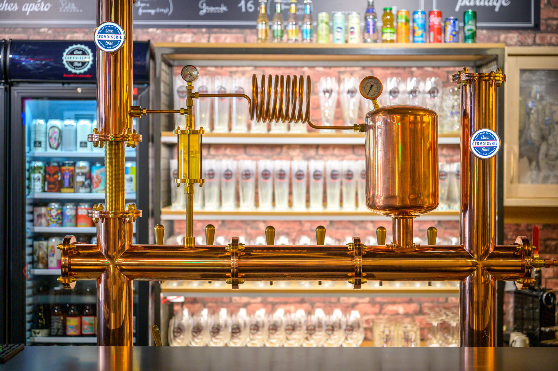 système de bière en cuivre haut de gamme