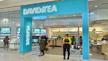 boutique davidstea en centre commercial lumineux