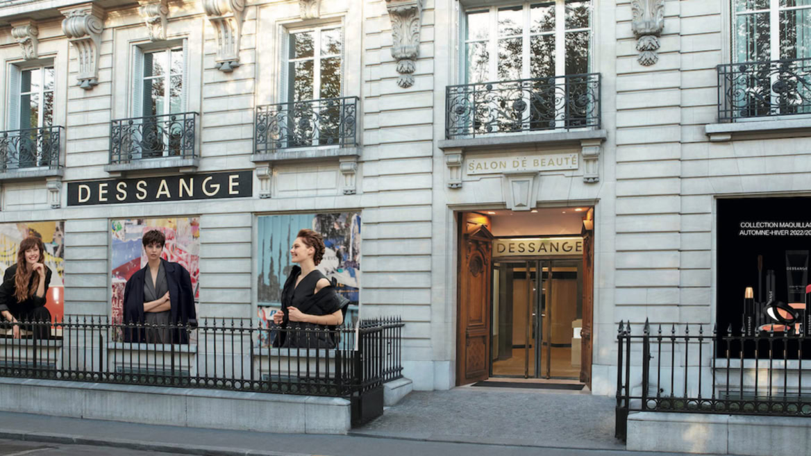 façade chic du salon dessange à paris