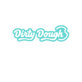 dirty dough logo turquoise et blanc