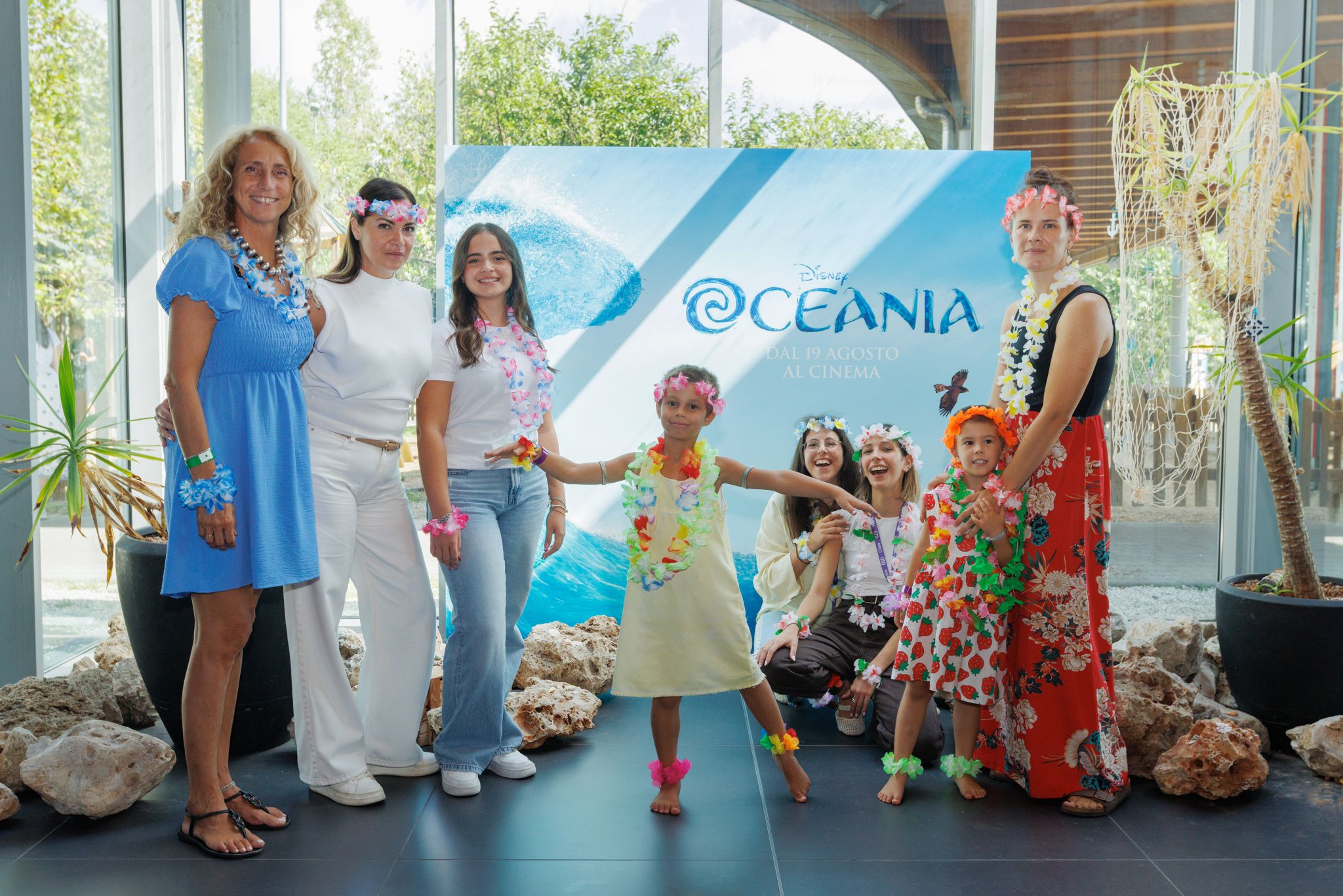 evento famigliare disney oceania, atmosfera tropicale