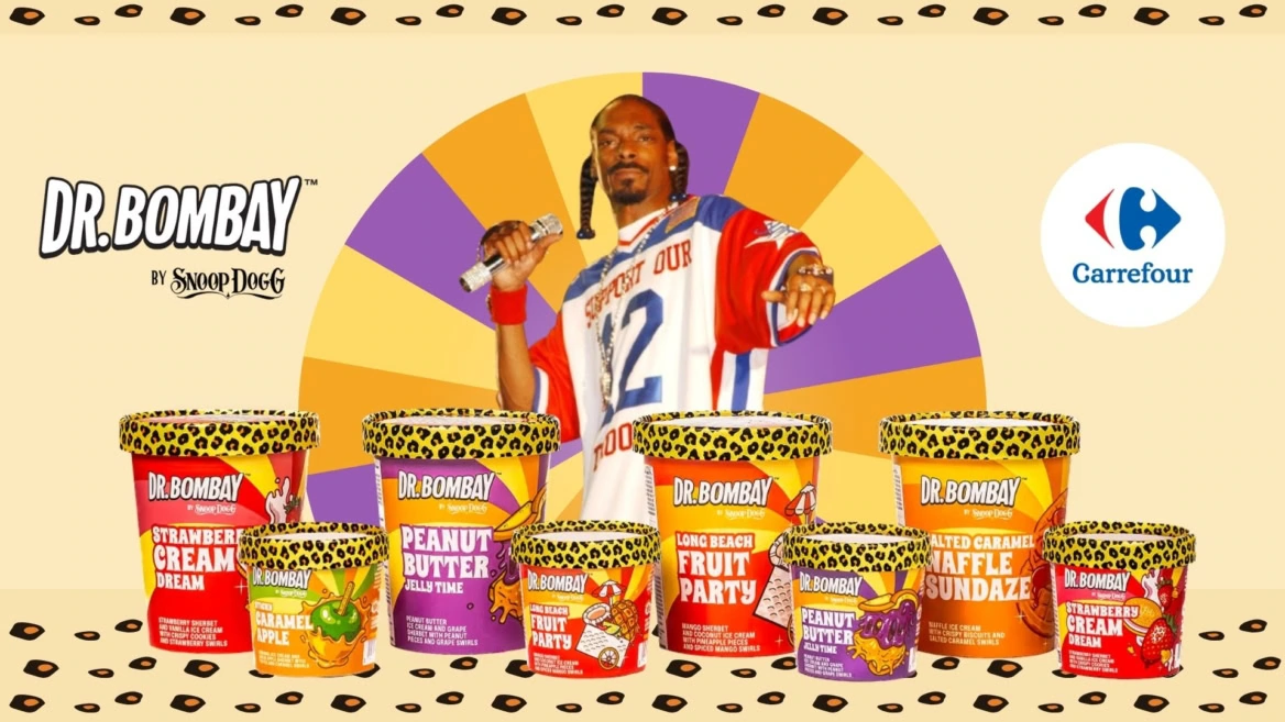 glaces dr. bombay de snoop dogg, saveurs colorées