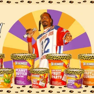 glaces dr. bombay de snoop dogg, saveurs colorées