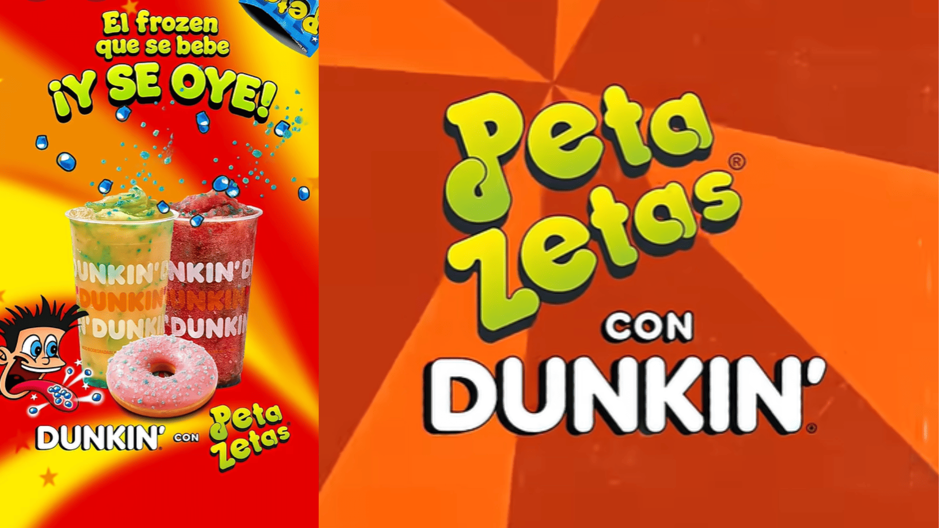 frozen dunkin’ con peta zetas y donut