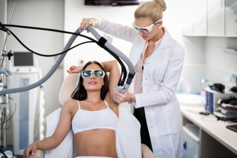 Épilation laser en institut de beauté