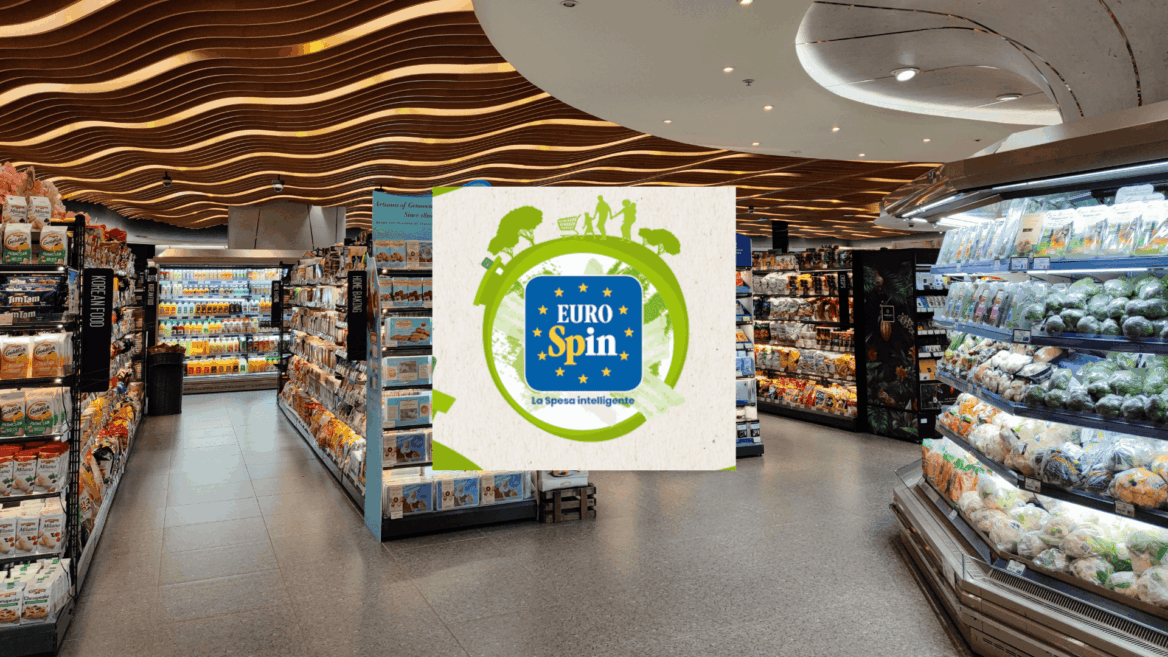 supermercato euro spin internazionale, reparto ortofrutta moderno