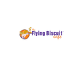flying biscuit café logo with orange mascot