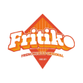 logo fritiko orange au style rétro