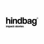 logo hindbag : impact stories noir et blanc
