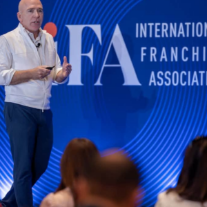 ifa keynote speaker on blue stage